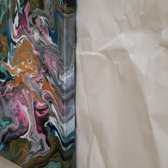 Original Abstract Acrylic Paintings / Art on a 10x10  canvas. - Picture 5 of 5